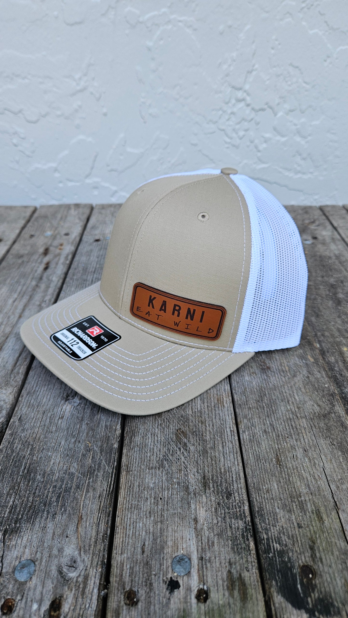Khaki White KARNI Trucker