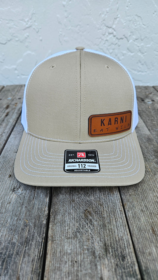 Khaki White KARNI Trucker
